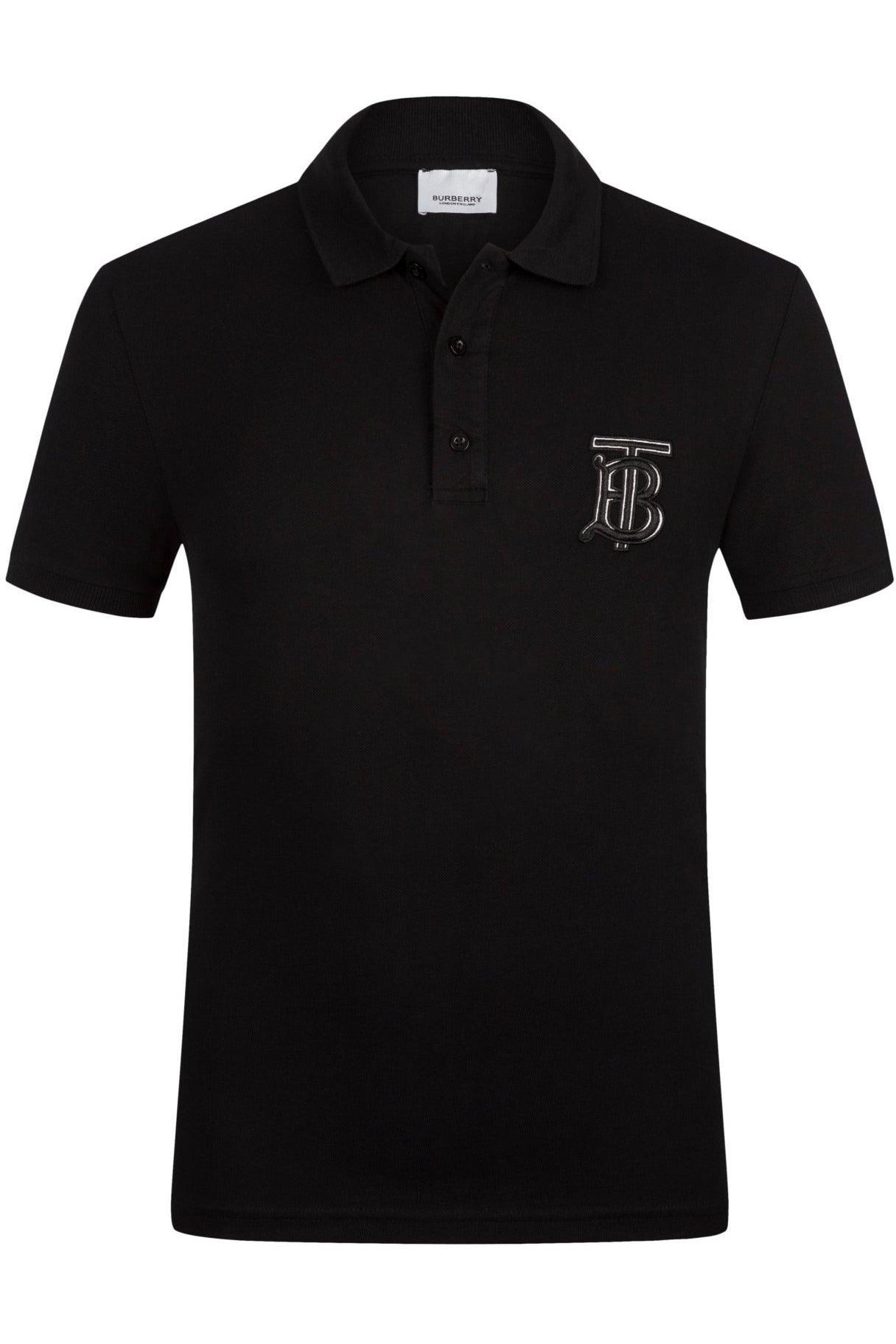Burberry Men's Polo Shirt In Black