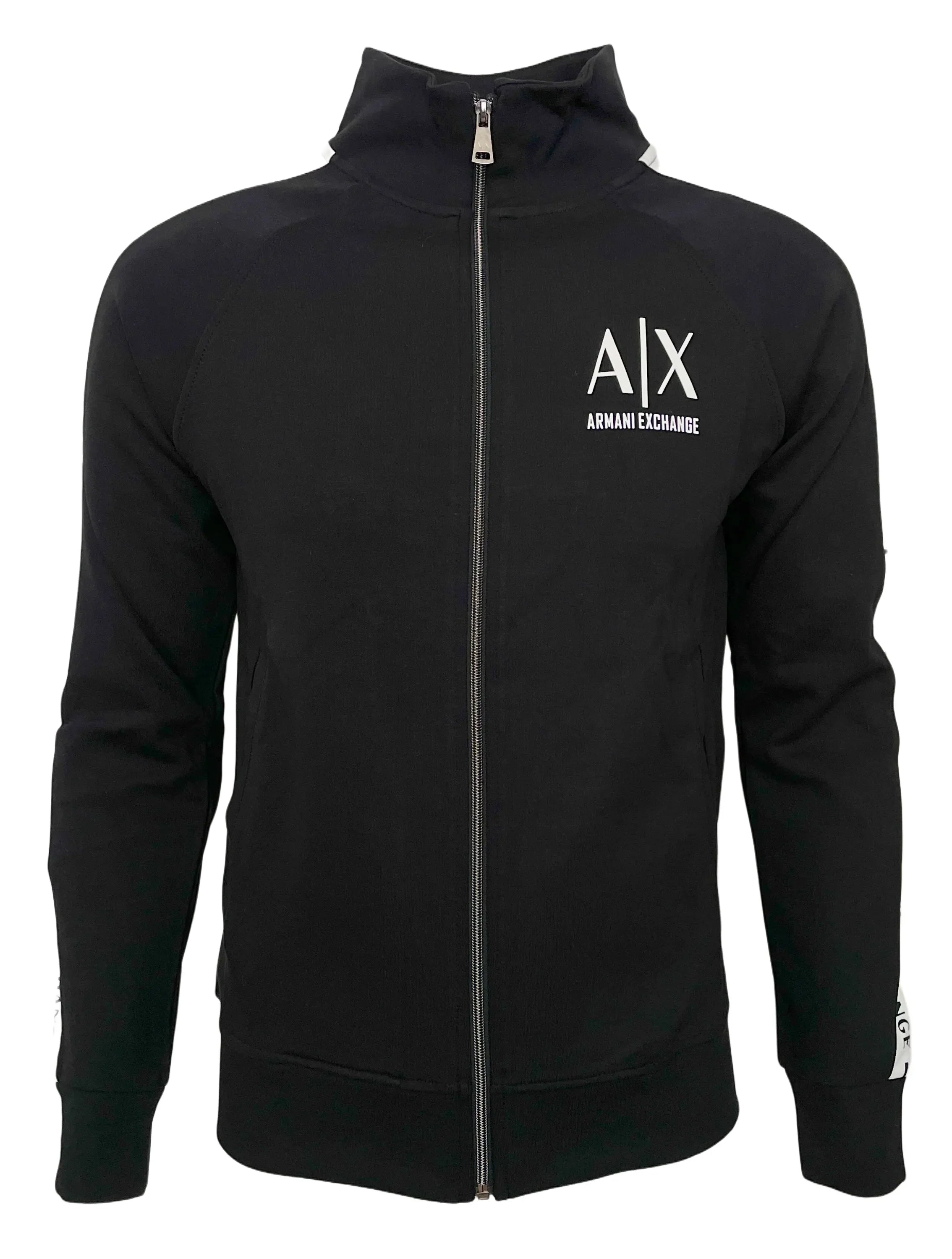 Armani Exchange Men Black Tracksuit 100% Cotton
