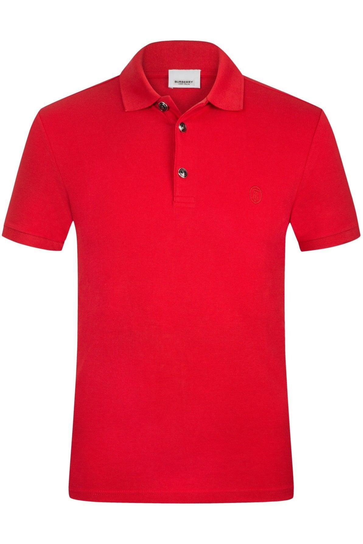 Burberry Men's Polo Shirt In Red